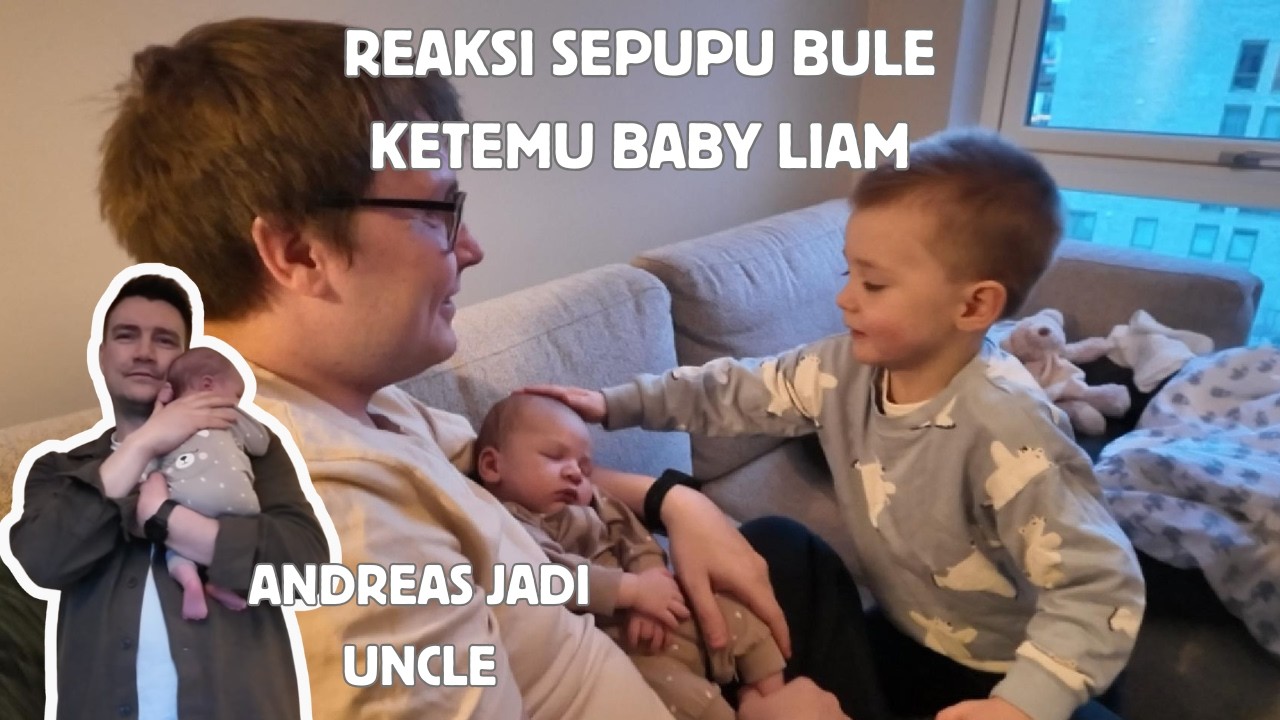 REAKSI SEPUPU BULE LIHAT BABY, GEMES MAU DIMAKAN!!