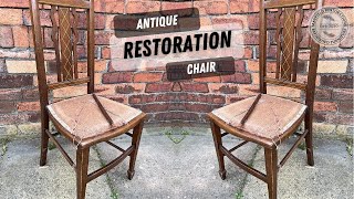 RESTORING HISTORY  Bringing a 120YearOld ANTIQUE Chair Back to Life