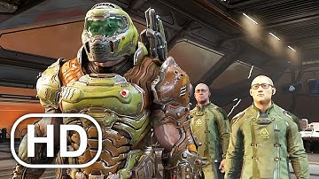 Doom Eternal The Ancient Gods Doomguy Meets His Fanboy Scene 4K ULTRA HD