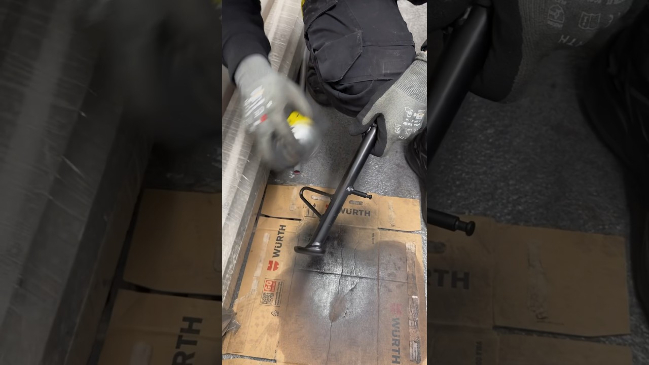 Part 2! The end result!This Kawasaki Versys 650 is lowered so the kickstand had to be as well