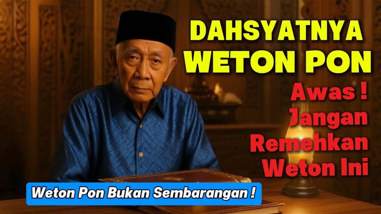 TERUNGKAP! Weton Pon Ternyata Paling BERBAHAYA Jika Diremehkan —Banyak yang Menyesal Terlambat Tahu!