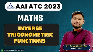 Inverse Trigonometric Functions | AAI-ATC - 2023 | START PREPARING NOW FOR NEXT | CAREER WAVE