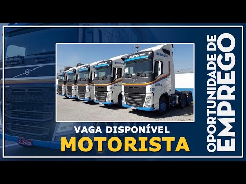 TRANSPORTADORA BERTOLINI ABRE VAGAS PARA MOTORISTA