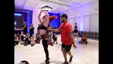 Brazilian Zouk World Championships | Kadu and Larissa Improv Zouk Dance