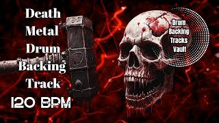 120 BPM Mid-Tempo Death Metal Chug | Crushing Double Kick for Practice and Jamming