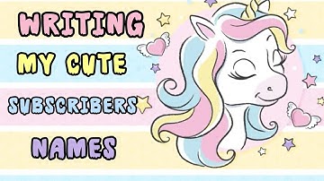 writing my cute subscribers names 💕🫶 #live #writingnames