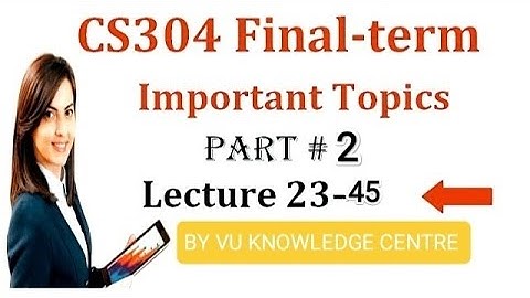 CS 304 FINAL TERM PREPARATION 2023 MCQS FILE PART 3