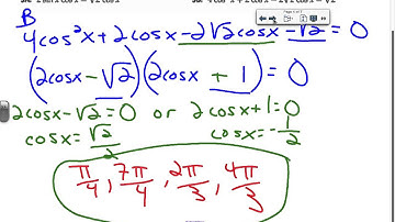 Solving Trigonometric Equations Day 1