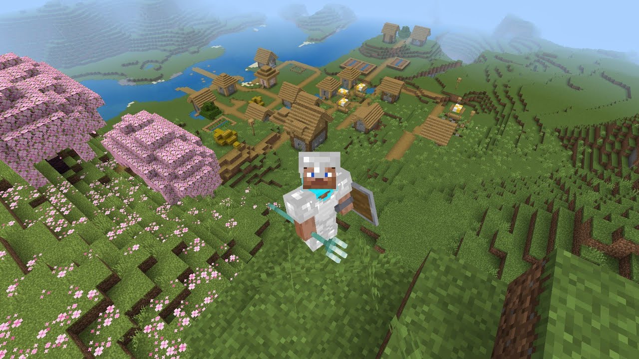 I Found A Village In My World Hardcore (Bedrock) - YouTube