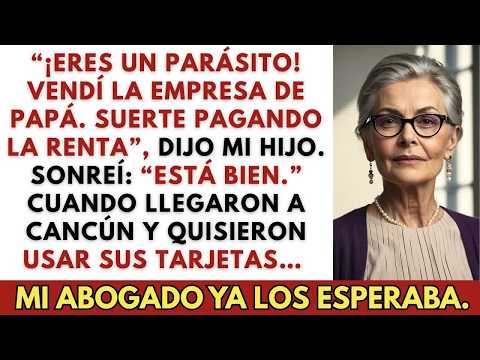 “‘Solo eres un parásito. ¡Vendí la empresa de papá! Suerte pagando la renta’, dijo mi hijo. Sonreí y