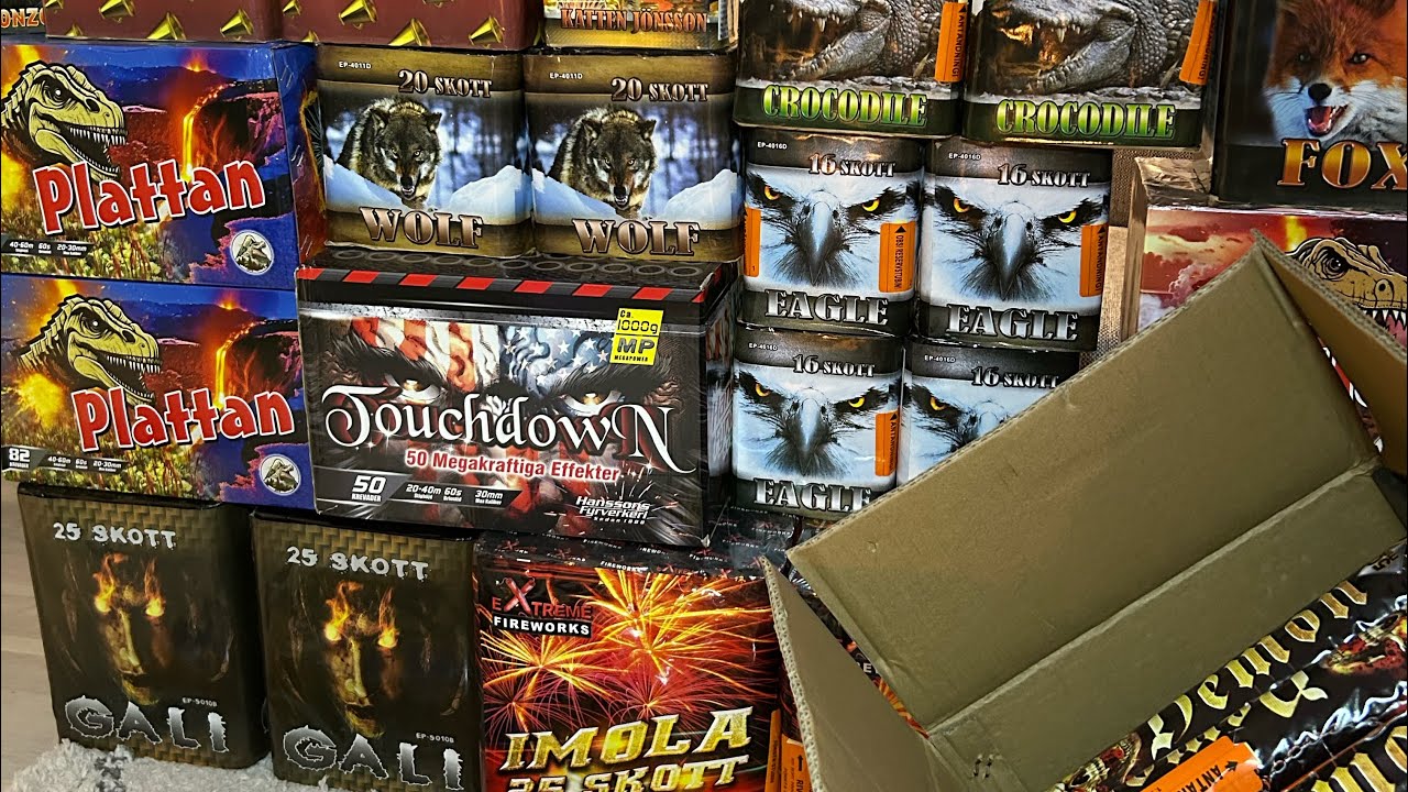 Mina fyrverkerier 2023-2024 (Extremt mycket)