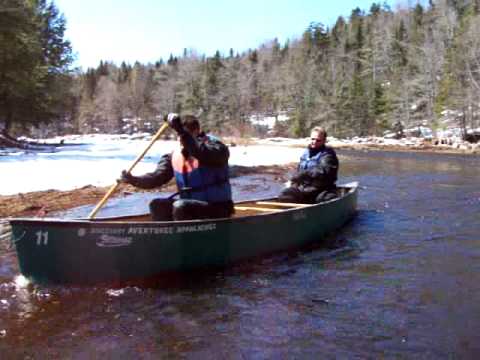 Armand Melanson - winter canoeing - Cocagne River ...