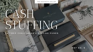 Cash Stuffing | $1,405 | May No. 3 | Sinking Funds + Savings Challenges | She Said Yes Unboxing