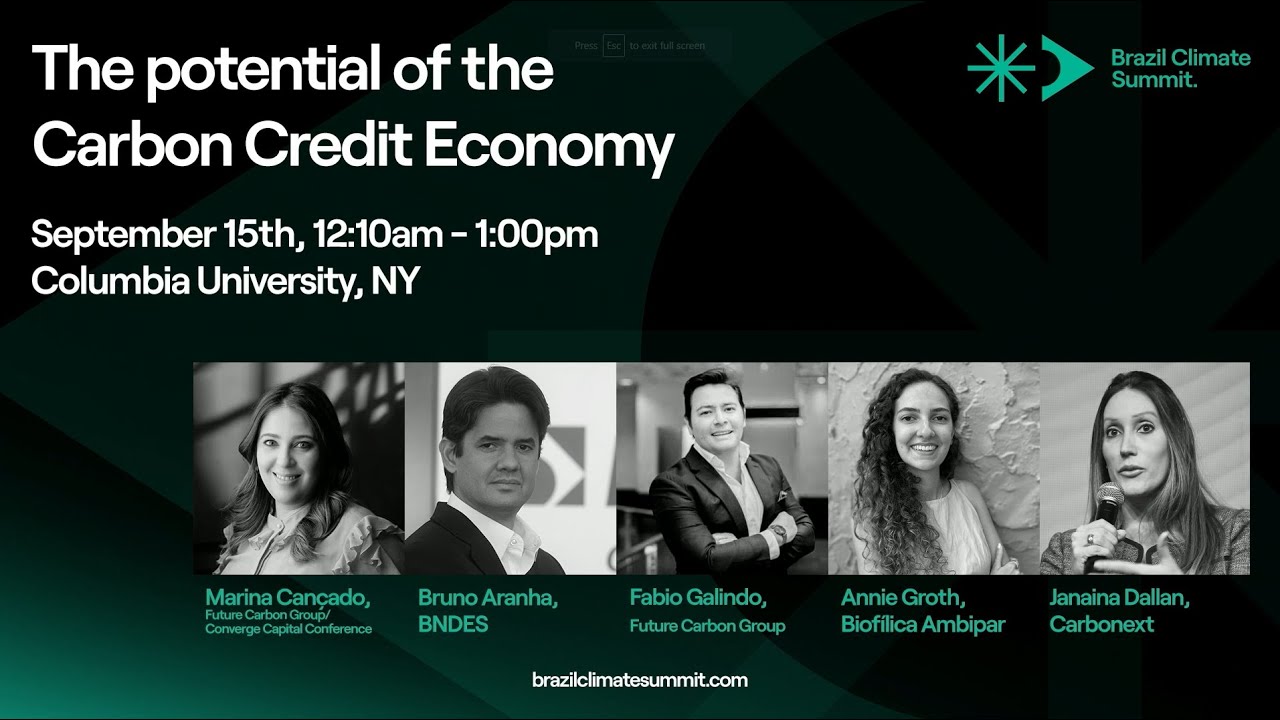 Brazil Climate Summit 2022 - The potential of the Carbon Credit Economy