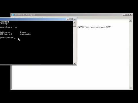 How to Check The ARP in Windows XP