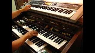 Video thumbnail of "Cumbias en órgano Yamaha Electone D65 (Ángel Puruncajas)"