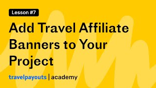 Add Travel Affiliate Banners to Your Project