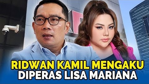 🔴Ridwan Kamil Akui Beri Uang kepada Lisa Mariana: Itu Pemerasan dan Uang Pribadi
