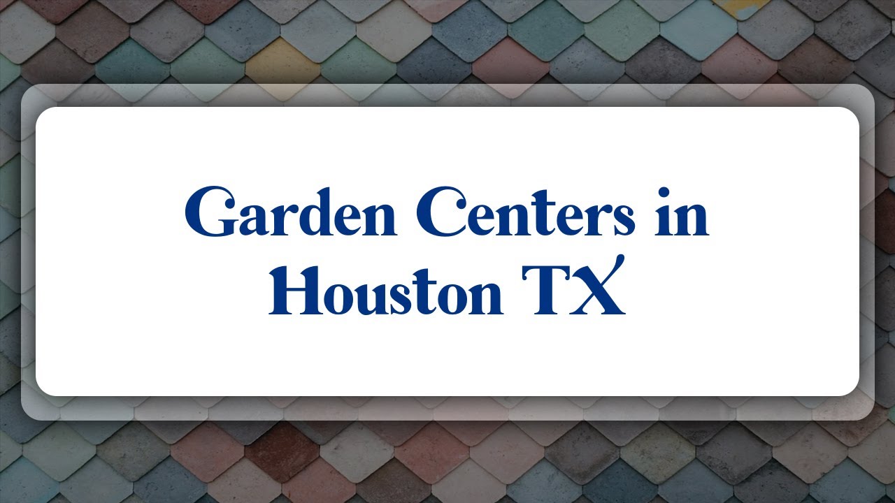 Top 10 Garden Centers in Houston, TX YouTube