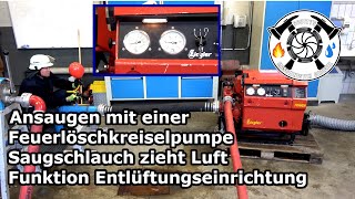 Ansaugen Mit Einer Feuerlöschkreiselpumpe