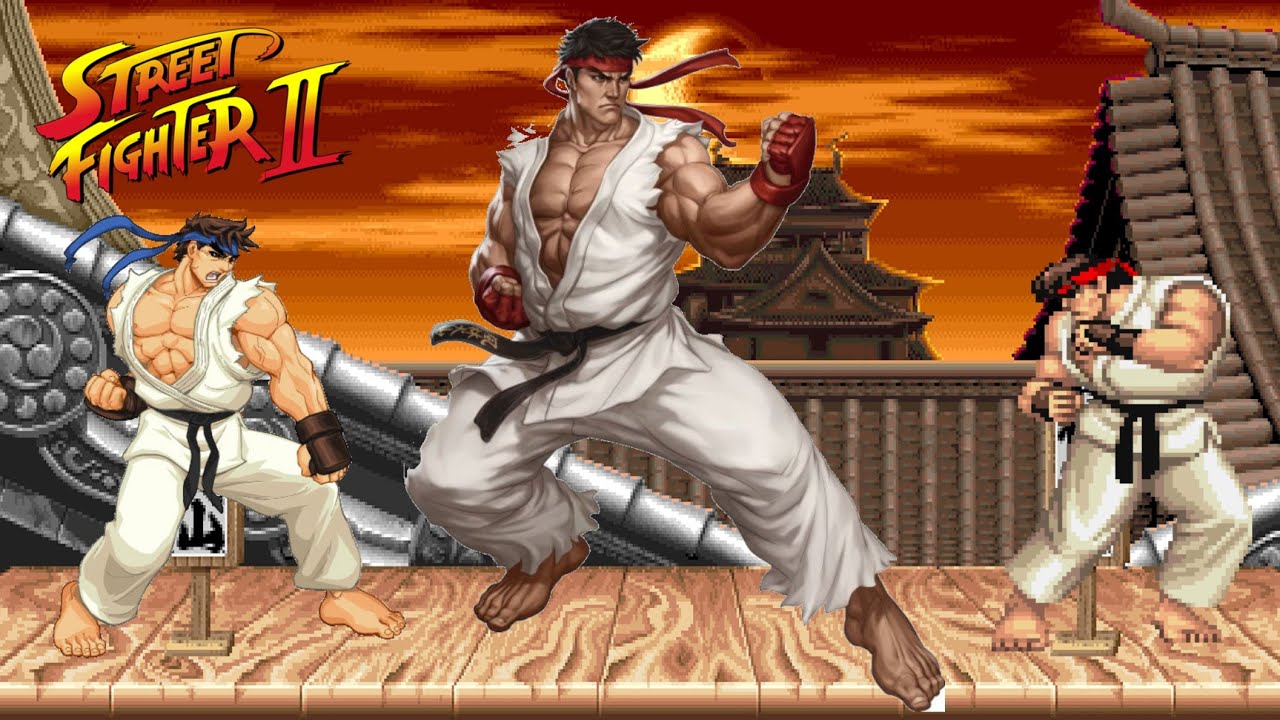 Evolution of Ryu Theme - Street Fighter 2 Series - YouTube