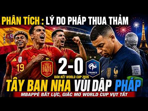 🚨 TÂY BAN NHA VÙI DẬP PHÁP 2-0! SỰ THẬT ĐẰNG SAU THẢM HỌA CỦA MBAPPÉ | WORLD CUP 2026