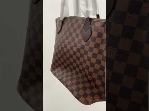Сумка жіноча Neverfull MM Damier Ebene, видео 3