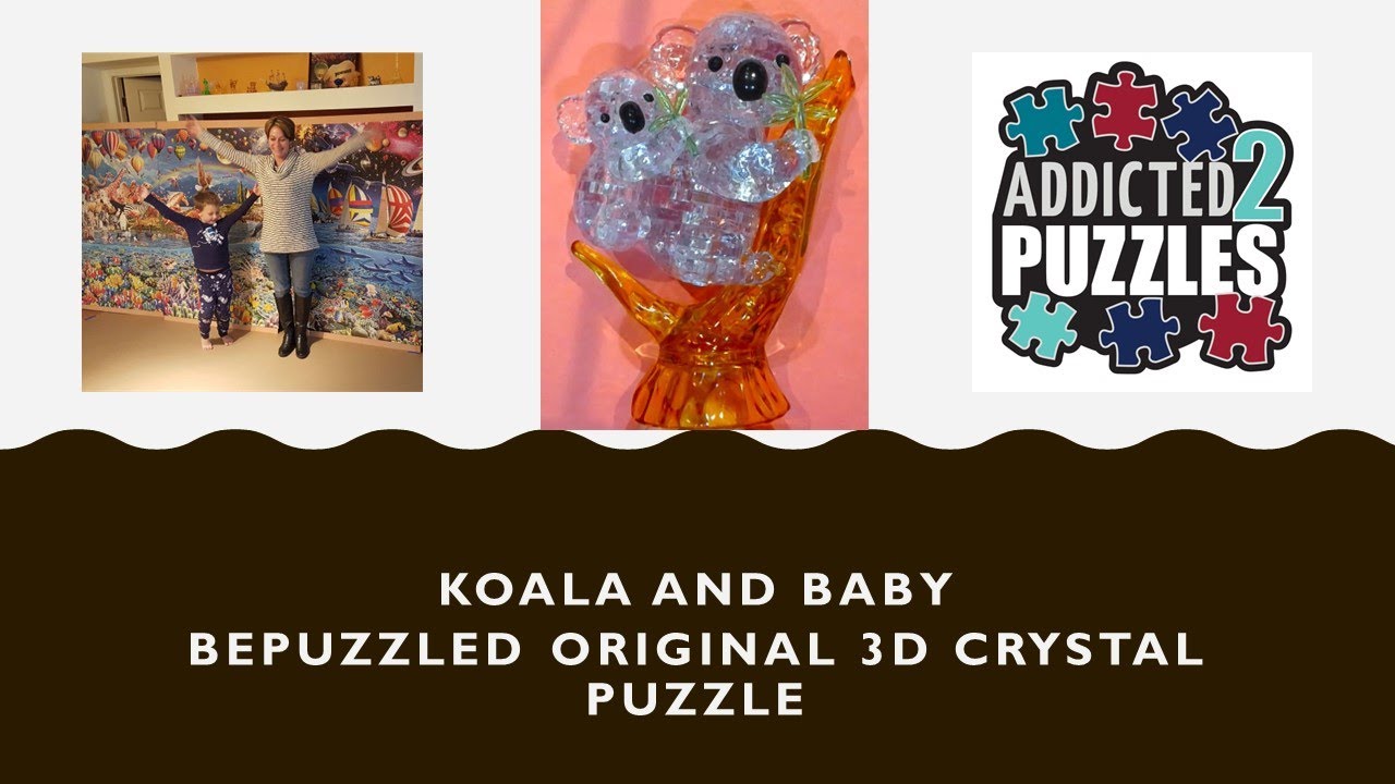 Koala Original Original 3D Crystal Puzzles from BePuzzled, Ages 12 and Up