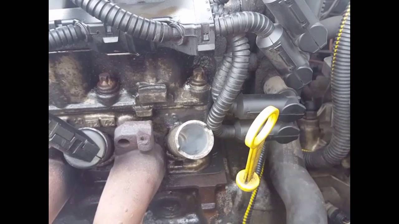 Cylinder burning oil blue smoke