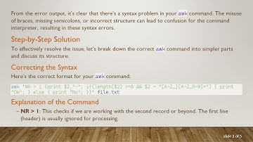 How to Fix awk Regex Errors: A Guide to Correct Syntax in Linux