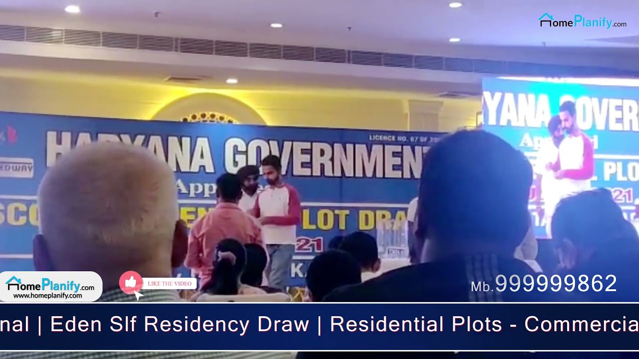 Karnal Plots | Eden Slf Residency | Allotment of plots through DRAW