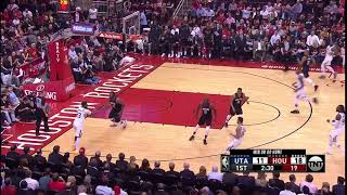 NBA, playoff 2018, Rockets vs. Jazz, Round 2, Game 5, Move 10, Royce O'Neale, assist