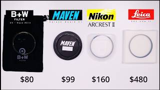 Best UV Filters - Nikon ARCREST II vs  Leica E82 UVa II vs B+W UV Haze 010 vs Maven Splash Guar