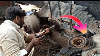 Process of Repairing Trunnion Suspension / Bushing Replaced & Fixed New one / Amazing Video