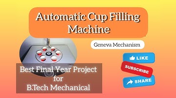 AUTOMATIC CUP FILLING PROJECT | GENEVA MECHANISM | New Science Project