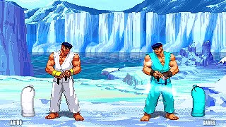 Ice Thunder Ryu Vs Master Ryu