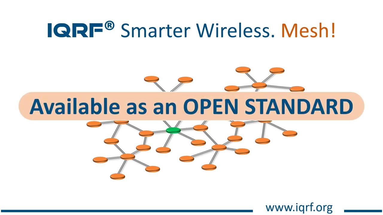 IQRF wireless mesh technology - available as an open standard