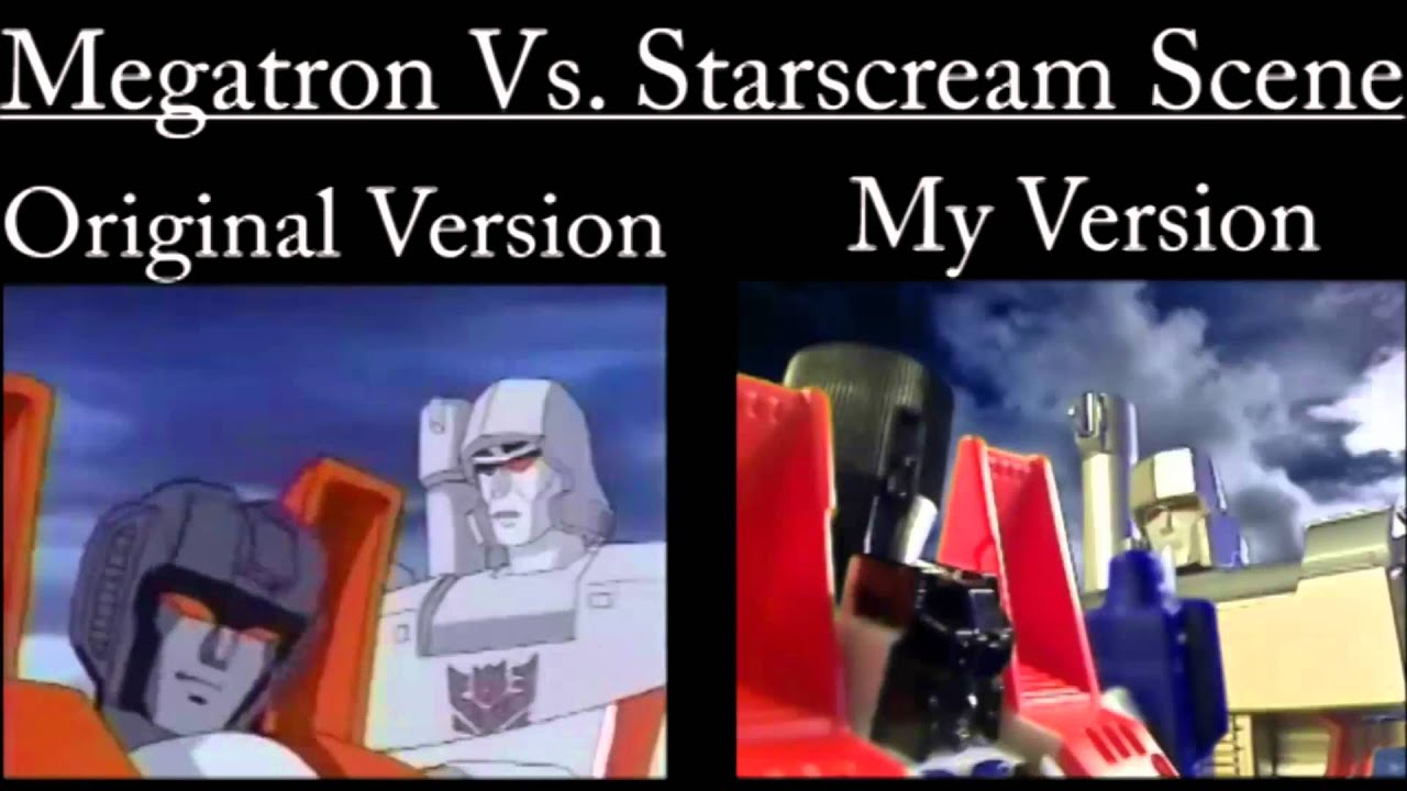 Megatron Vs. Starscream (G1/ Stop-Motion Comparisson)