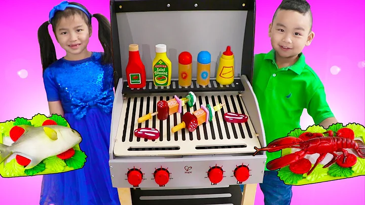 Jannie & Lyndon Pretend Play Cooking w/ Deluxe Bar...