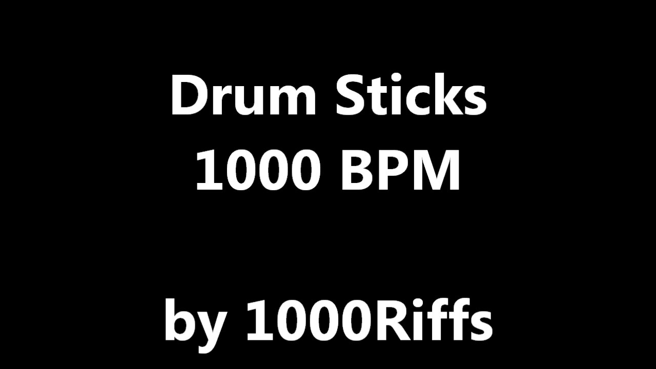 Drum Sticks Metronome : 1000 BPM 
