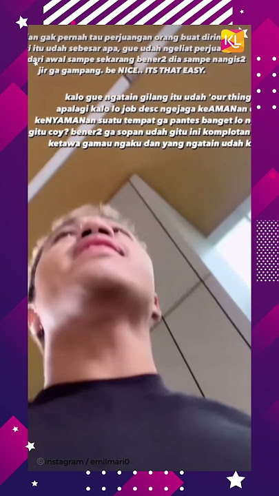 Emil Mario Labrak Satpam Demi Gilang Samiadji