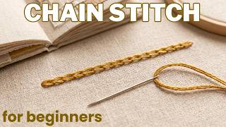 How to Create Perfect Chain Stitches | Hand Embroidery for Beginners @ChristinesCrafts