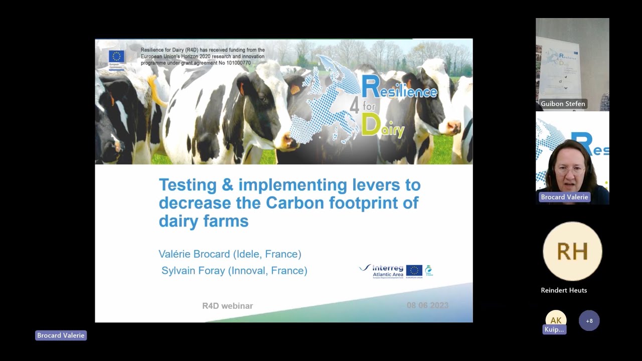 R4D Webinar - Testing & Implementing levers to decrease the Carbon footprint of dairy farms
