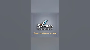 #Java #Programming #Coding #LearnJava #JavaFinal #JavaFinally #Softstep #SoftstepSolution