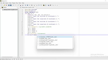 Write a C++ program to compute the distance between two points on the surface of the earth