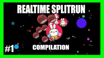 Agar.io - Realtime Splitrun Compilation #1