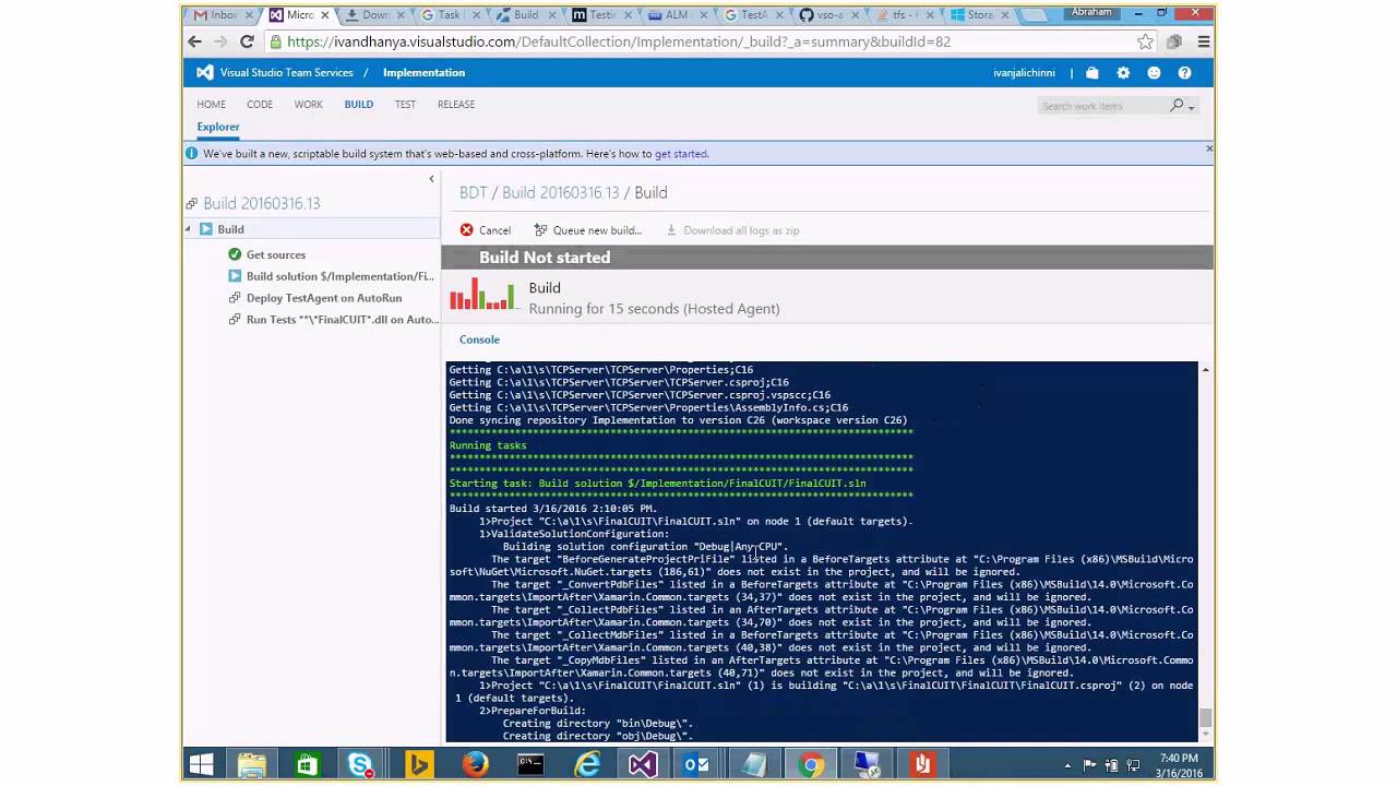 Running Coded UI tests in VSO 2015- Azure VM - YouTube