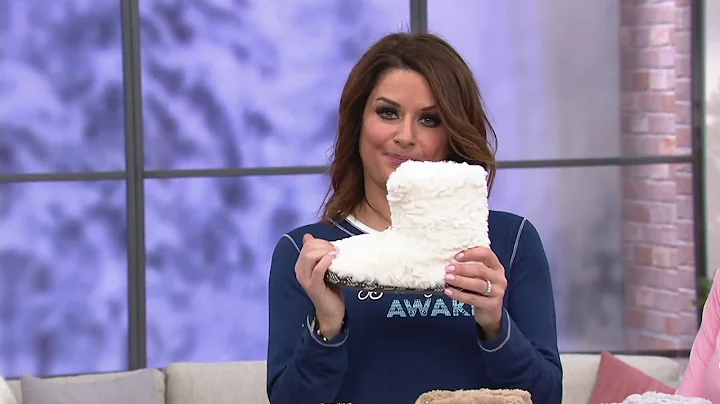 Cuddl Duds Faux Fur Zip-Up Boot Slippers on QVC