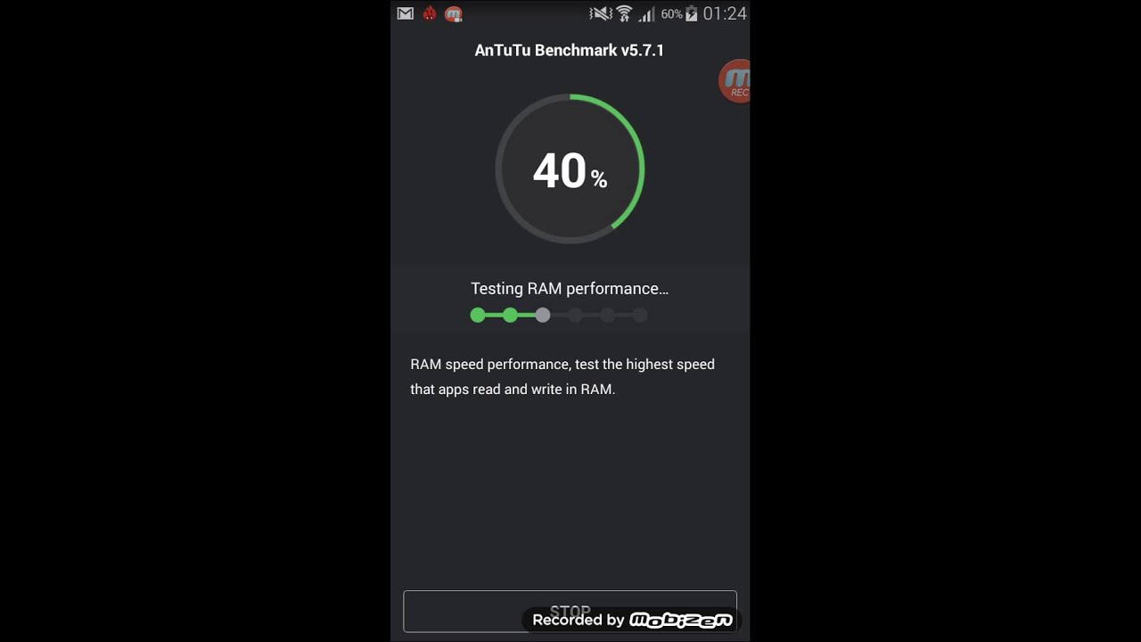 Antutu benchmark con samsung galaxy alpha.