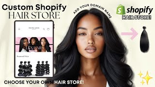 Customizable Shopify Hair Stores – Pick Your Template & Domain Name | Packaging & Samples? screenshot 1